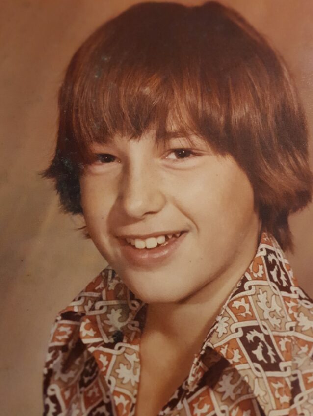 Chris Heydecker, in fifth grade, 1974.