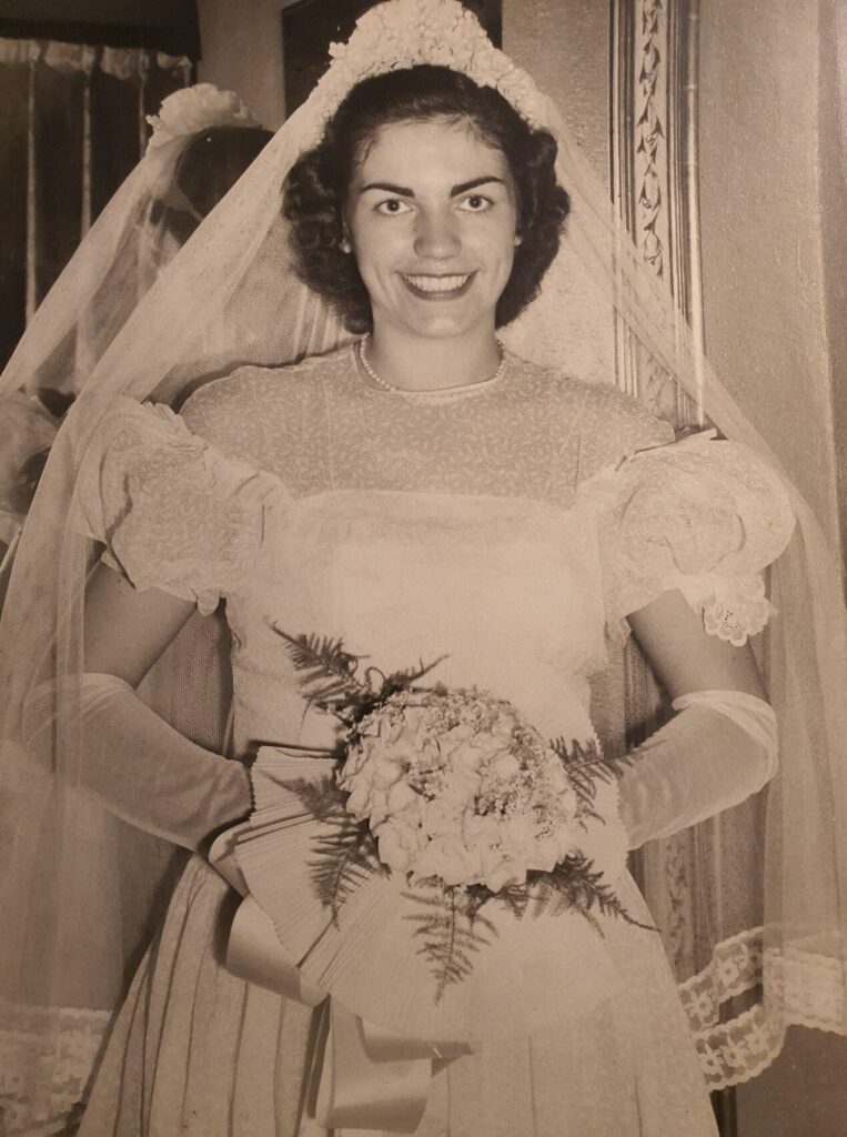 Elise Bennet Fields on her wedding day.