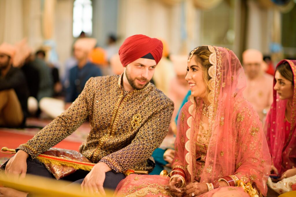 At the Sikh Gurudrawa, for the first part of William Creagh Heydecker's Wedding in Bangkok, Thailand in 2019.