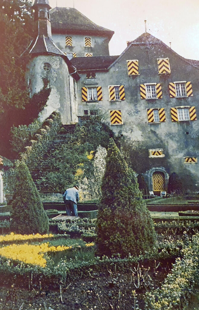 Side of the Schloss Heidegg Near the Rose Garden